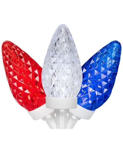Northlight Patriotic Led C9 Faceted Christmas Lights In Neutral
