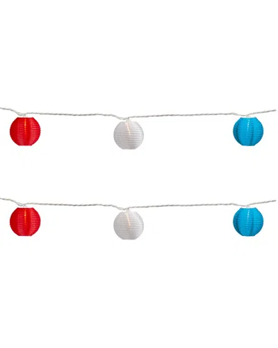 Northlight Patriotic Paper Lantern Patio Light Set In Multi