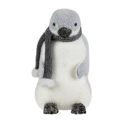 Northlight Penguin In Winter Scarf Christmas Tabletop Decor In White