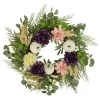 Northlight Peony And Pumpkin Artificial Fall Harvest Wreath, 24-inch, Unlit In Multi