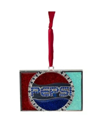 Northlight Pepsi Globe Logo European Crystal Christmas Ornament In Red
