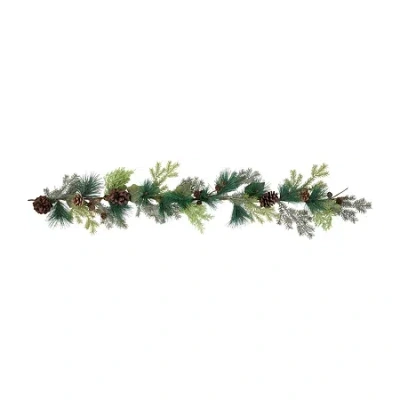 Northlight Pine Cone And Cedar Unlit Christmas Indoor Garland In Multi
