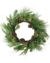Northlight Pine Cones & Mixed Pine Needles Christmas Wreath