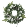 Northlight Pine Frosted Artificial Wreath In Green