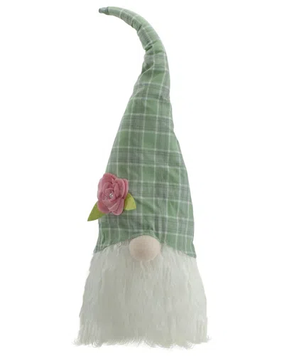 Northlight Plaid Easter Gnome Head Table Top Decor In Green