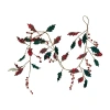 Northlight Plaid Holly With Jingle Bells Christmas Indoor Garland In Multi