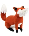 Northlight Plush Autumn Harvest Sitting Fox Figure In Orange