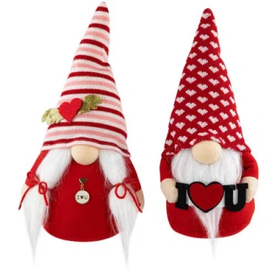 NORTHLIGHT NORTHLIGHT PLUSH "I HEART U" VALENTINE'S DAY GNOMES  -12"