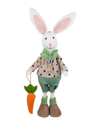 Northlight Polka Dot Rabbit With Carrot Standing Figure In Multi