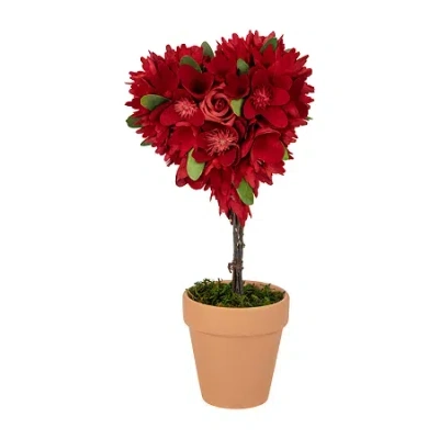 Northlight Potted Mixed Floral Valentines Day Gnome In Multi