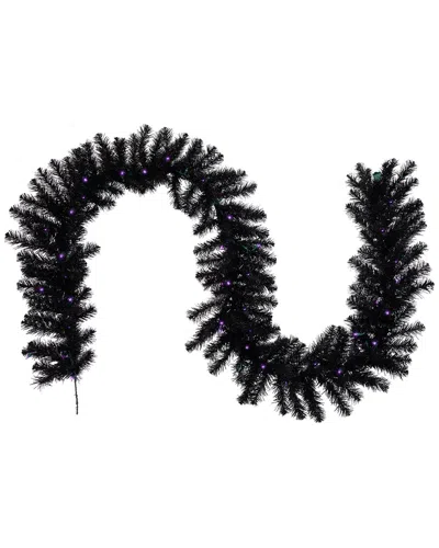 NORTHLIGHT NORTHLIGHT PRE-LIT 9FT CRYSTAL PINE ARTIFICIAL HALLOWEEN GARLAND