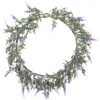 Northlight Pre-lit Battery Operated White Lavender Spring Wreath In Green