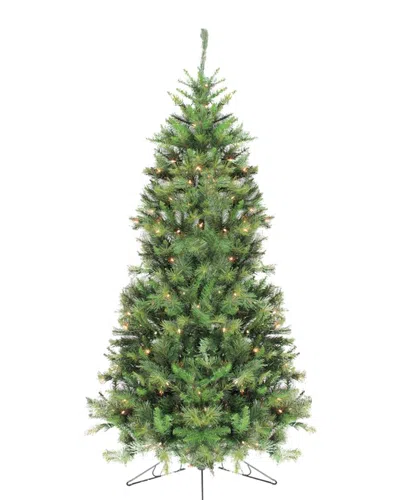 Northlight Pre-lit Canyon Pine Artificial Half Wall Christmas Tree In Green
