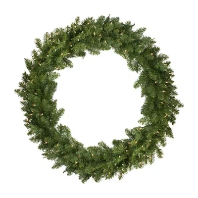 Northlight Pre-lit Eastern Pine Artificial Christmas Wreath - 48-inch Clear Lights In Green