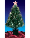 Northlight Pre-lit Fiber Optic Artificial Christmas Tree With Stars