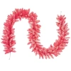 Northlight Pre-lit Flocked Artificial Christmas Garland In Pink