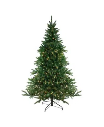 Northlight Pre Lit Led Instant Connect Noble Fir Artificial Christmas Tree Dual Lights Collection In Green