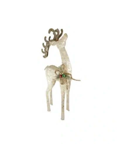 Northlight Pre-lit Sisal Reindeer Outdoor Christmas Decoration In Brown