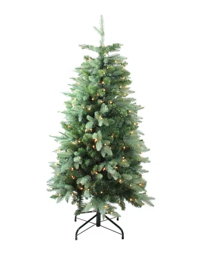 Northlight 4.7' Pre-lit Slim Carolina Frasier Fir Artificial Christmas Tree In Green