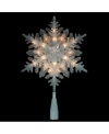 Northlight Pre-lit Snowflake Christmas Tree Topper In White