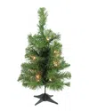 Northlight 18" Pre-lit Traditional Noble Fir Medium Artificial Christmas Tree
