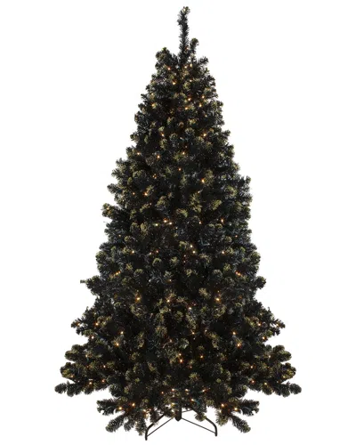 Northlight Pre-lit Led Black Crystal Pine Artificial Tree