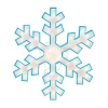 Northlight Prelit Snowflake Christmas Window Decor In Blue