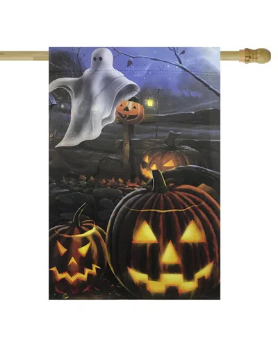 NORTHLIGHT NORTHLIGHT PUMPKINS & GHOST SPOOKY HALLOWEEN OUTDOOR HOUSE FLAG