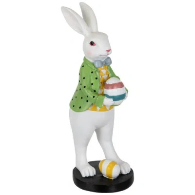 NORTHLIGHT NORTHLIGHT RABBIT HOLDING EASTER EGG OUTDOOR GARDEN STATUE