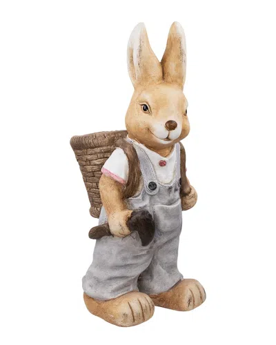 Northlight Rabbit Outdoor Garden Planter In Brown