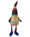 Northlight Rainbow Springtime Gnome With Dangling Legs In Multicolor