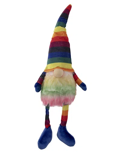Northlight Rainbow Springtime Gnome With Dangling Legs In Multicolor