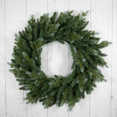 Northlight Real Touch Blue Spruce Artificial Christmas Wreath In Green