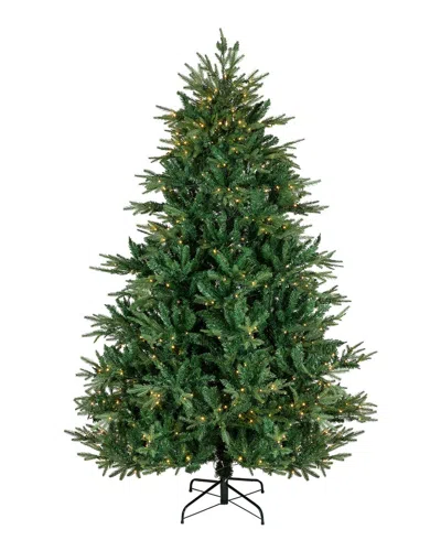 Northlight Real Touch Full Pre-lit Juniper Pine Artificial Christmas Tree In Green