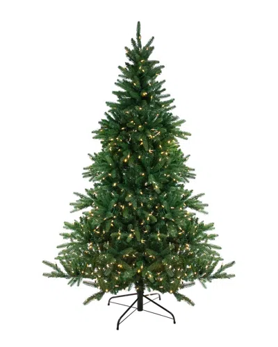 Northlight Real Touch Pre-lit Noble Fir Artificial Christmas Tree In Green