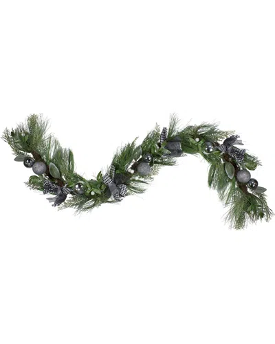 Northlight Real Touch Winter Foliage & Berries Artificial Garland In Green