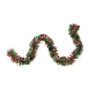 Northlight Red And Green Wide Cut Tinsel Unlit Christmas Indoor Garland In Multi