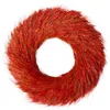 Northlight Red And Orange Ears Of Wheat Fall Harvest Wreath In Red