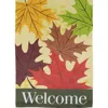 Northlight Red And Yellow Fall Leaves Welcome Outdoor House Flag 28" X 40" In Multi