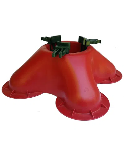 Northlight Red Christmas Tree Stand With Clamping System For Live Trees Up To  7ft