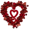 Northlight Heart Shaped Glittered Valentine's Day Wreath In Red