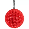 Northlight Led Starlight Sphere Hanging In Red