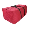 Northlight Red Quilted Storage Box In Multi