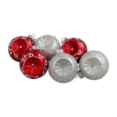 Northlight Retro Refleor Ball 6-pc. Christmas Ornament In Multi