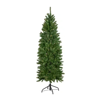 Northlight River Fir Clear Lights 12 Foot Pre-lit Fir Christmas Tree In Green