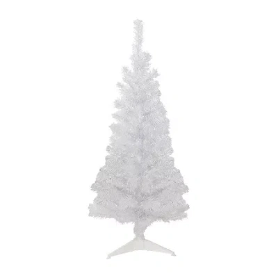 Northlight Rockport White Artificial Unlit 4 1/2 Foot Pine Christmas Tree