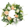Northlight Rose And Foliage Artificial Spring Wreath In Multi