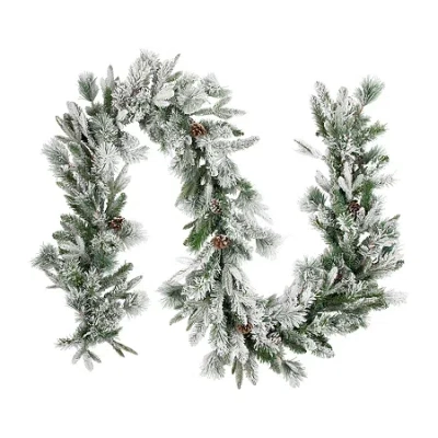 Northlight Rosemary Emerald Angel Pine Christmas Indoor Garland In Green