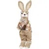 Northlight Rustic Boy Rabbit Easter Figure With Book In Beige