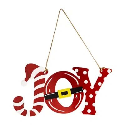 Northlight Santa Hat And Belt Joy Wall Sign In Multi